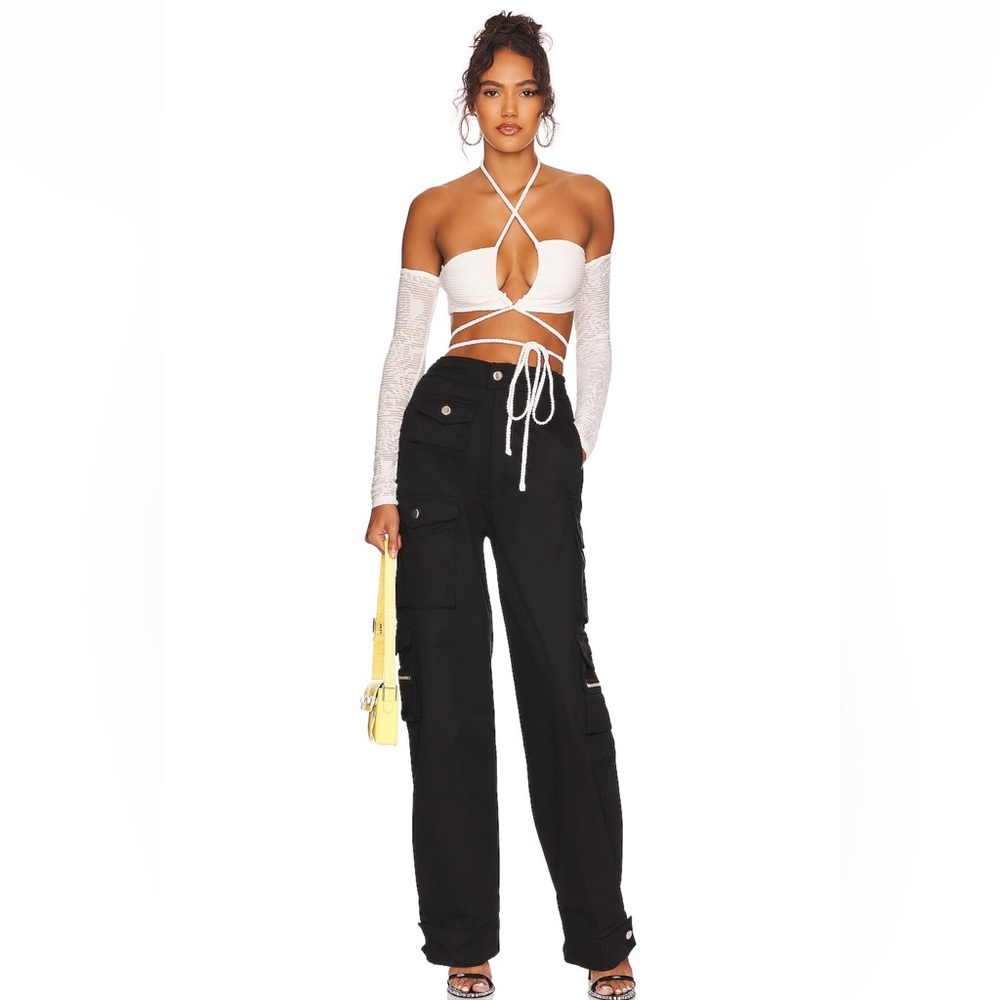 EB Denim Cargo Pants in Black
